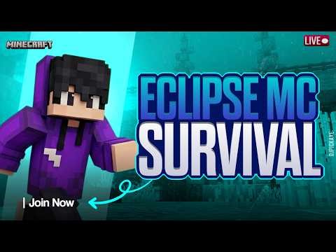 24/7 Minecraft Public SMP LIVE 🔥 | Java + PE | EclipseMC