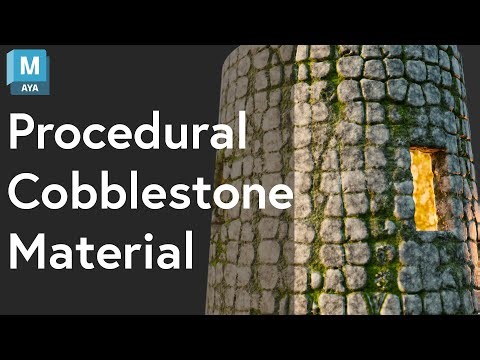 Procedural Cobblestone Material - Maya Tutorial