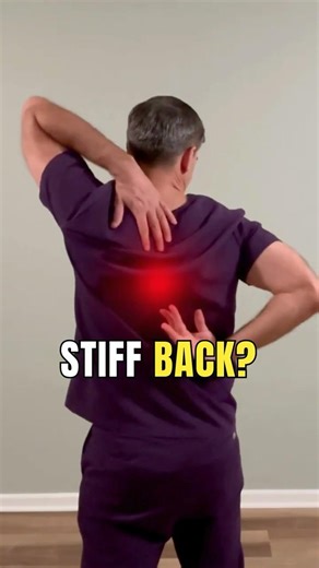 Tight mid back? Do this right now #backpain #stretching #deskstretch