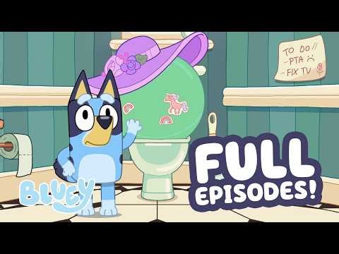 🔴LIVE: Bluey puts Yoga Ball on the Toilet! 🚽 😆 | 2 HOURS FULL EPISODES 💙 | Bluey