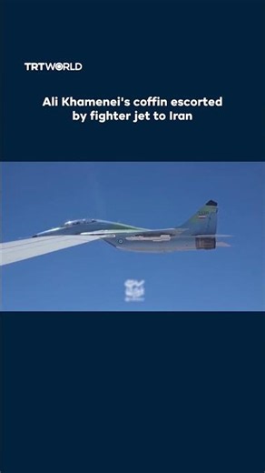Ali Khamenei's coffin escorted by fighter jet to Iran