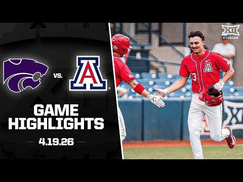 Kansas State vs. Arizona Highlights (4.19.26) | 2026 Big 12 Baseball