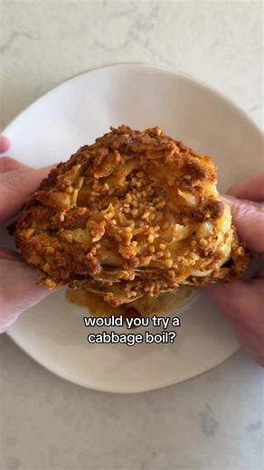 We tried the viral cabbage boil recipe so that you didn’t have to! 🥬 #kroger #cabbage #cabbageboil #viralrecipe #foodtok