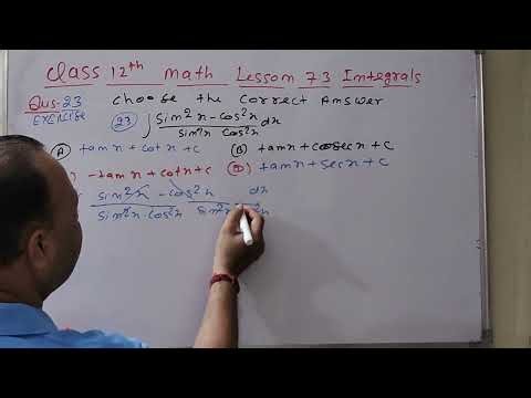 Class 12 math lesson 7.3 integers question number 23 exercise by sir dwara