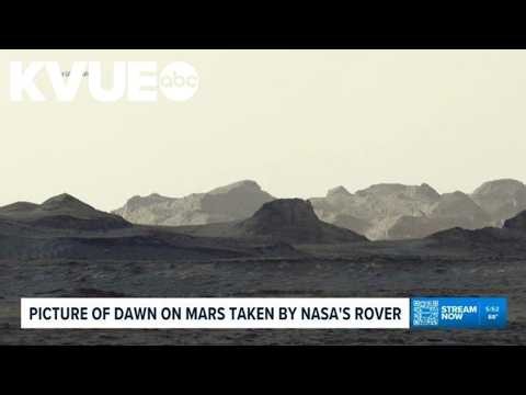 NASA rover takes picture of dawn on Mars