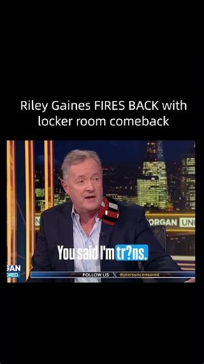 Piers Reaction: Piers Morgan's face when Riley said that 😭