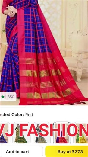 Flipkart finds 💫🌈💯*VJ FASHION*checkered daily wear cotton silk saree#shorts#viral#trending#ytshorts