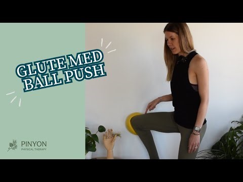 Glute Med Ball Push Against the Wall
