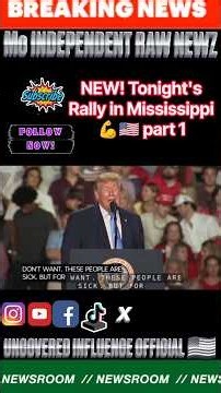 President Trump's rally tonight in Mississippi part 1 #trump #rally #mississippi