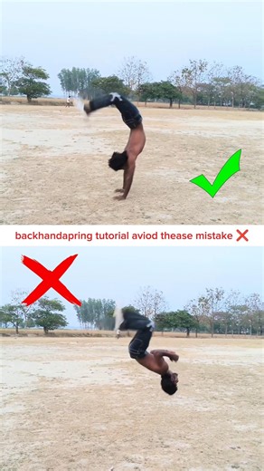 You’re Doing Back Handspring WRONG ❌ Fix This! #backhandspring #fliptutorial #gymnastics #backflip