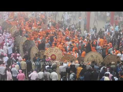 Devotees at Bagwal festival in Devidhura Champawat