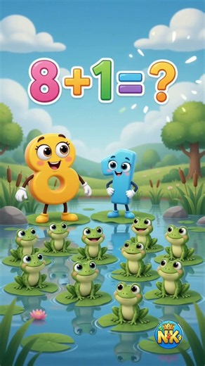 Learn Math: 8 + 1 = ?