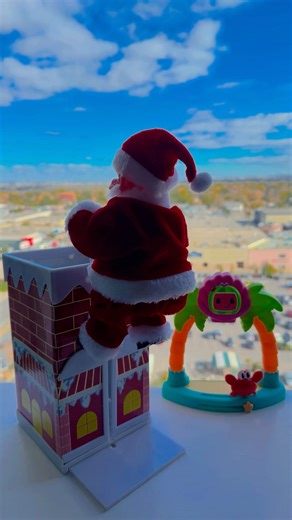 Cute Santa Claus Climbing The Ladder #christmas #giftideas #toys #kibtoy #shortvideo #shortsvideo