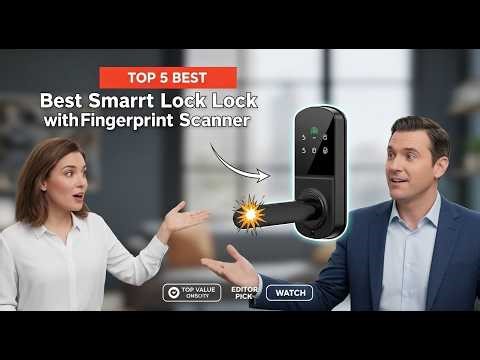 ✅ Top 5: Best Keyless Entry Deadbolt [Fingerprint & Camera] { Honest Reviews } #homesecurity