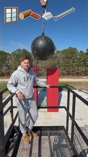 Wrecking Ball vs Brick Wall – Epic Slow Motion Smash! 💥