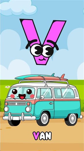 V for Van 🚐 Letter V Song for Kids | ABC Phonics