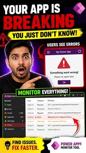 Find Hidden Errors in Power Apps (Monitor Tool 🔥)