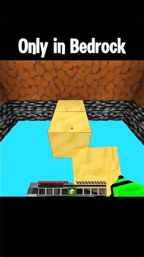Minecraft Only in Bedrock #minecraft #shorts