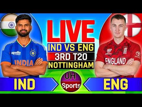 🔴LIVE: IND Vs ENG Match Live | Cricket Match Live, India vs England Live Match Commentary, 3rd T20