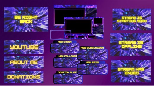 Vortex Twitch Overlay Pack - Etsy