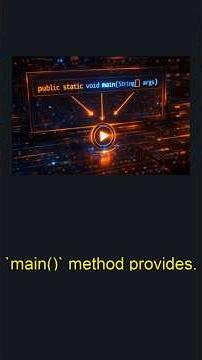 Java's main() Method: Your Program's Entry Point #8