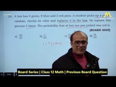 12th Math Board Exam | Previous Question Paper Solved