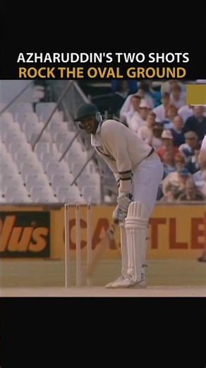 Azharuddin Glorious shots rock the Oval Ground 1986 - Analysis #short #vintagecricket #ytshortsindia