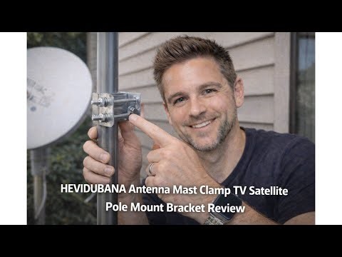 🛠️ HEVIDUBANA Antenna Mast Clamp TV Satellite Pole Mount Review – Secure Install Worth It? 📡