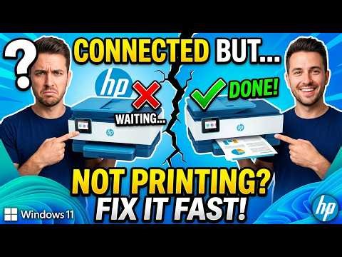 HP Printer Connected to WiFi But Not Printing on Windows 11/10 | Print Smart Help