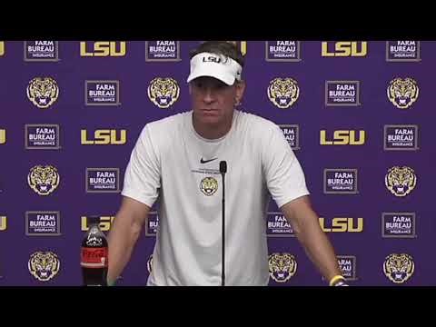 LSU Spring Practice Update! Kiffin Sounds OFF!