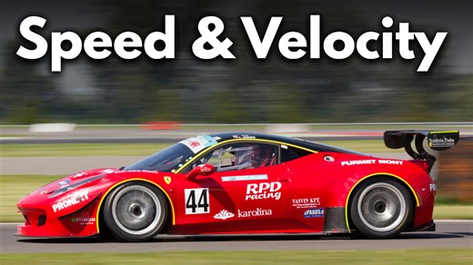 Speed and velocity