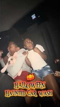WE SURVIVED THE HAUNTED CAR WASH WITH DUTCHESS! 😱🚗🐶👻