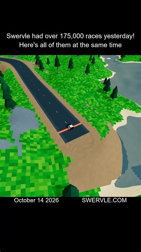 It was a close race but xur still came out on top! Swervle is a daily racing game you can play on your phone or computer browser with a new map every day. Today’s map is live now!