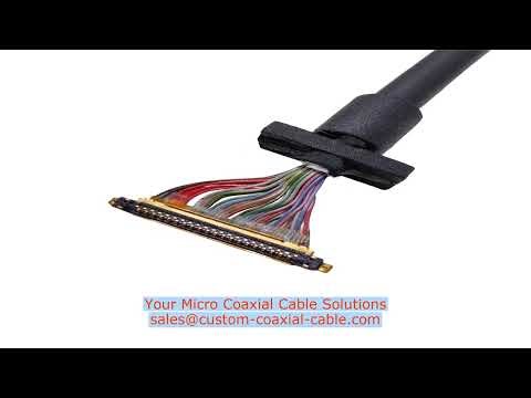 20380-030T-03 cable harness hs code micro-coax quality standards 45 ohm impedance VGA Extension Wiri