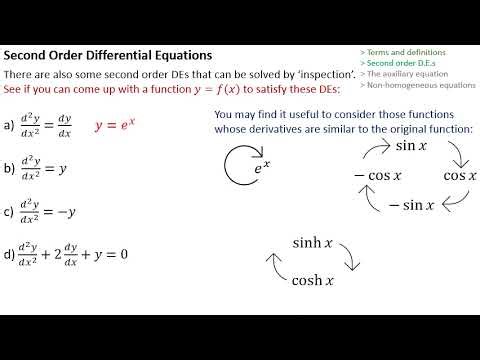 FM008 Second Order Differential Equations
