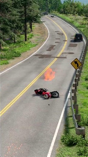 Realistic Highway Car Crashes #119