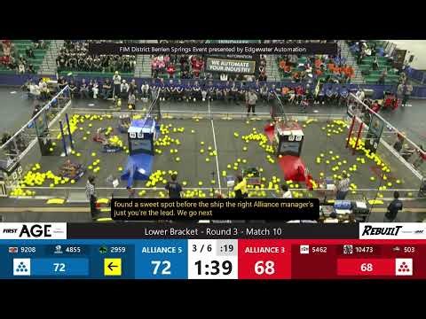 Match 10 (R3) - FIM District Berrien Springs Event presented by Edgewater Automation