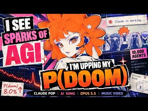 I'm Upping My P(Doom) – Claude Pop | Animated by Claude Opus 5.5 (AI Music Video)
