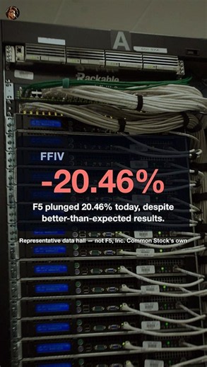 F5 Plunges 20.5% Despite an Earnings Beat