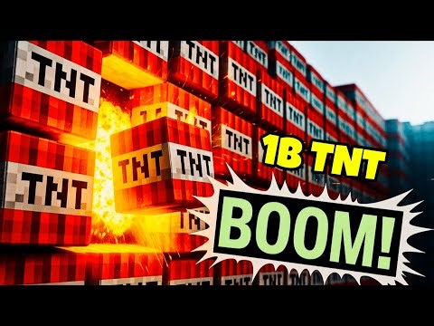 Minecraft - BIG TNT village EXPLODE 💣😱 #shorts #minecraft