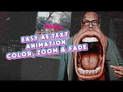 After Effects Text Effect: Color Shift, Scale & Fade