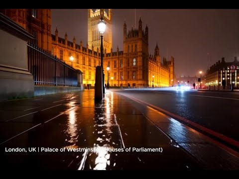 London Rainy Night (2 Min) | 4K Relaxing City Ambience (No Music)