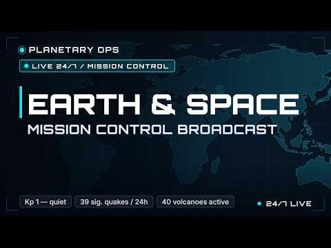 🛰 Watch Earth breathe: live satellites, solar activity & seismic monitor
