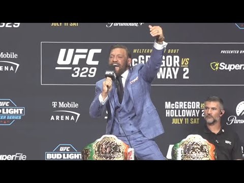 🚨 UFC 329 FULL PRESS CONFERENCE! McGregor vs Holloway | “THE MAC IS BACK!”🔥