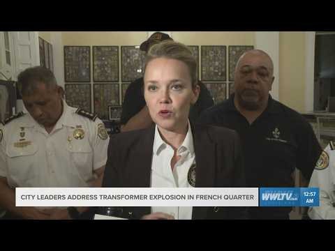 Mayor Moreno addresses transformer explosion in French Quarter