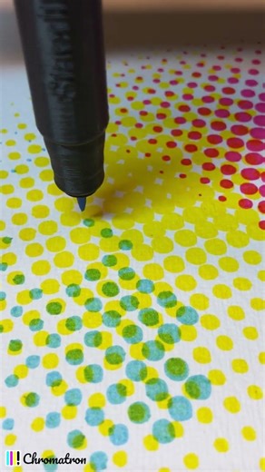 Colour Circle using HalfTone method from Chromatron.art