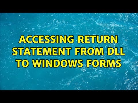 Accessing Return statement from dll to windows Forms