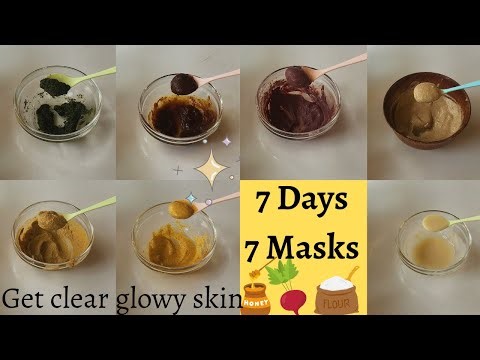 Must Have Face Mask For Glowing Skin|7 Days 7 Face Mask For Clear,Bright Skin|3 Ingredients|AcneFree