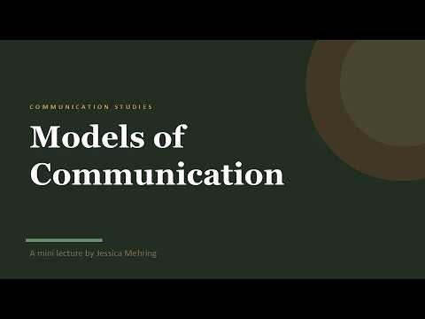 Communication Models