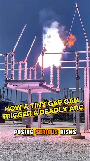 The Hidden Danger of High-Voltage Switching: How a Tiny Gap Can Trigger a Deadly Arc⚡💡 #arcflash